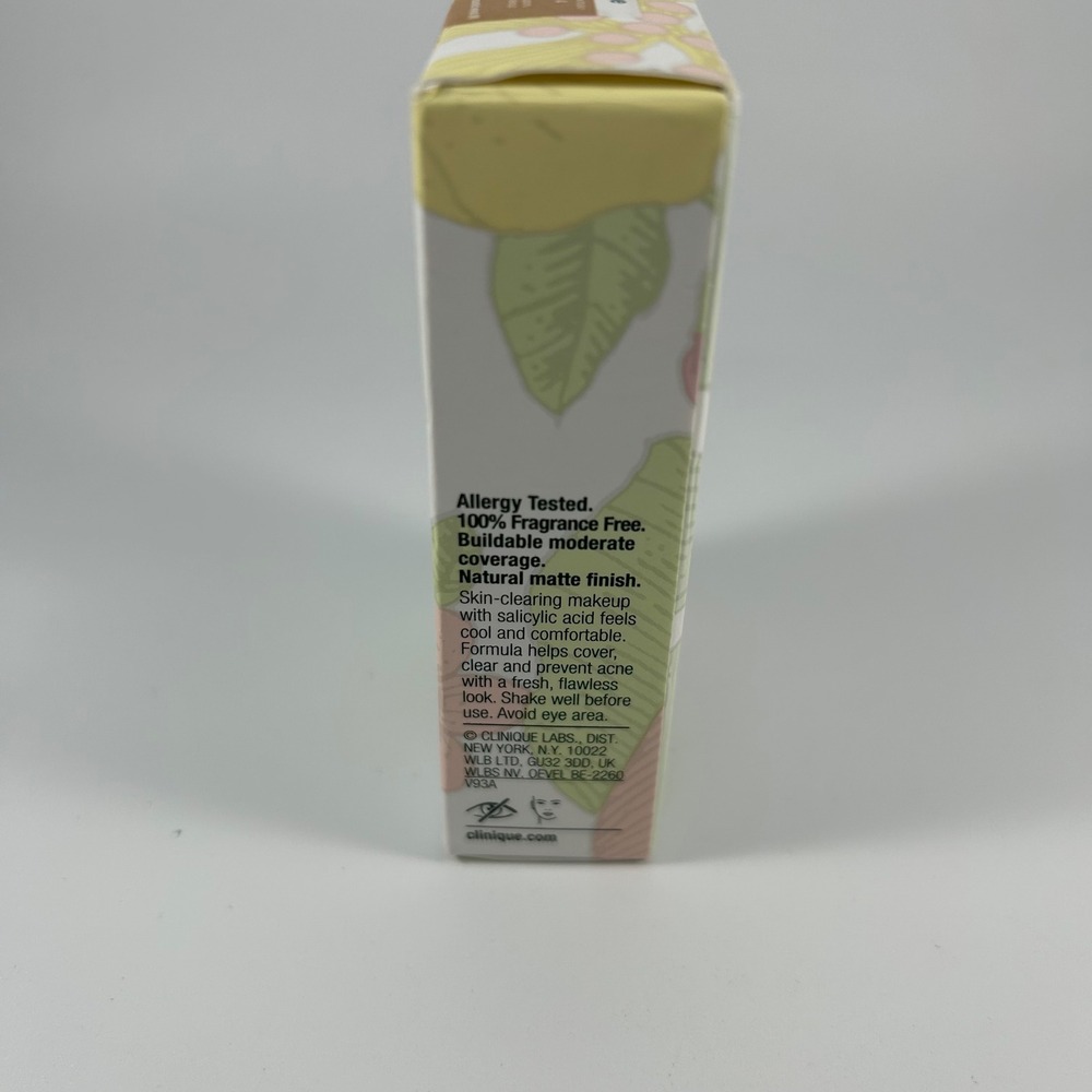 Clinique Acne Solutions Liquid Makeup Foundation WN76 Acne Treatment 1 fl oz NEW - Picture 3 of 4